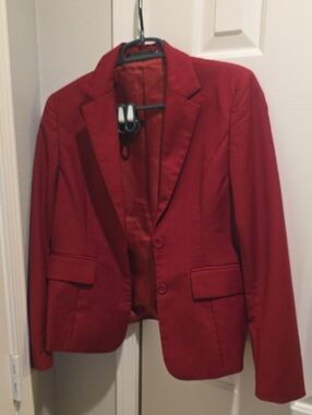 Tailored Red Women's Suit